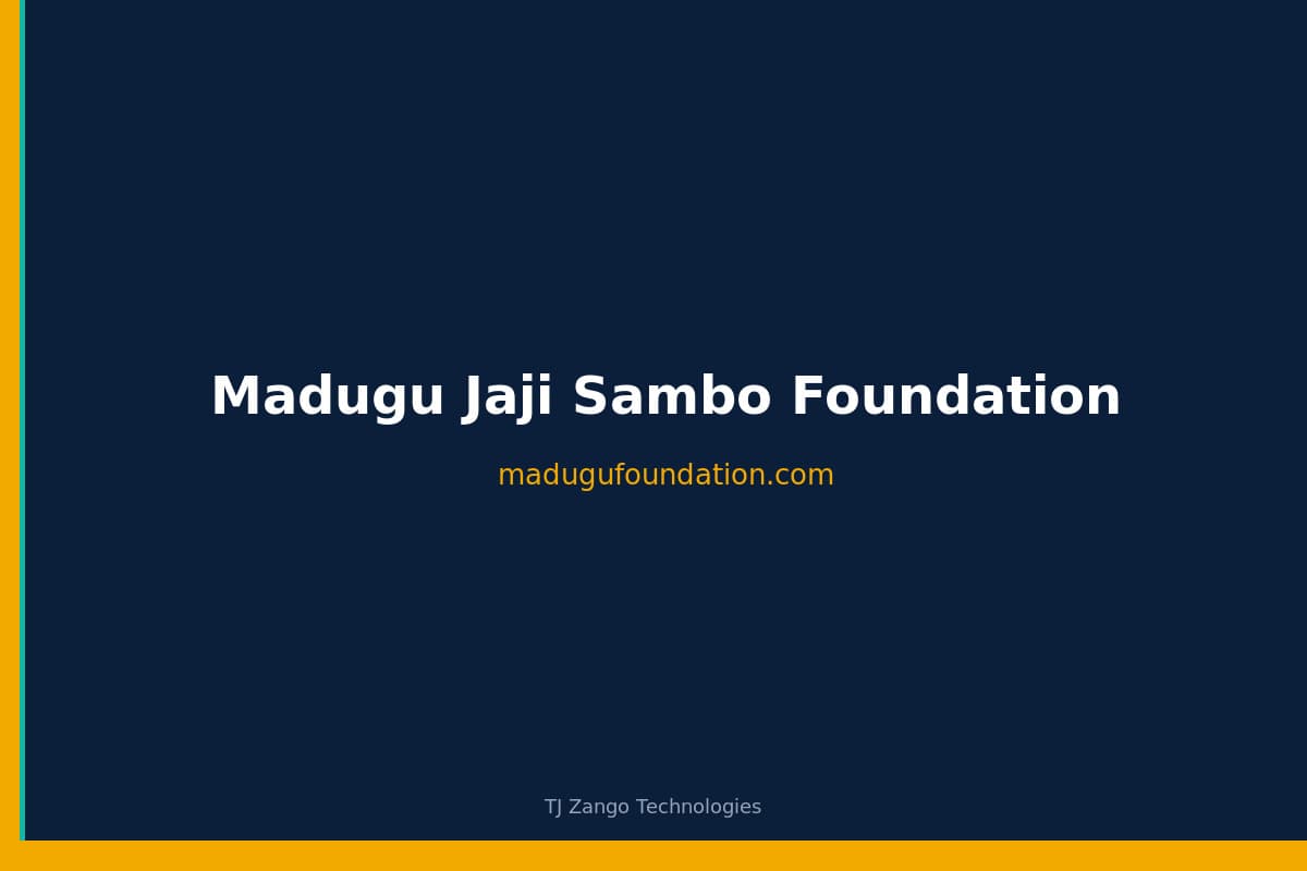 Madugu Jaji Sambo Foundation, Madugu Jaji Sambo Foundation