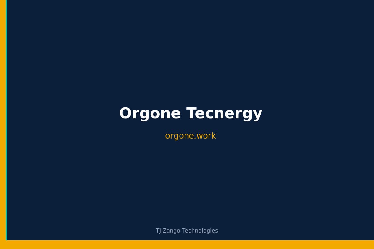 Orgone Tecnergy, Orgone Tecnergy